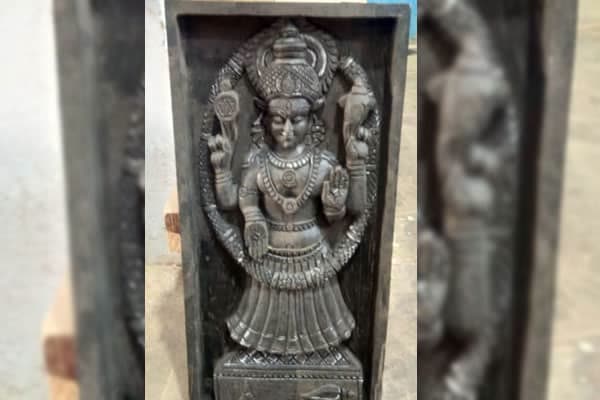 Decorative carved door panel