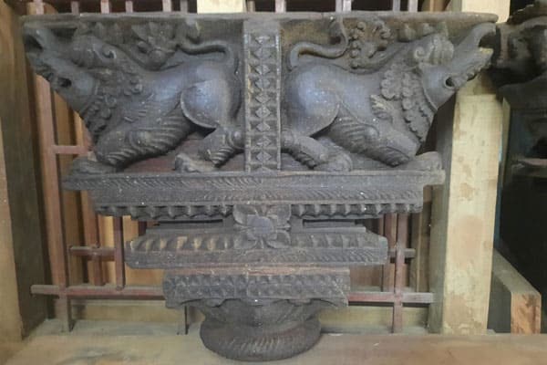 Carved wooden idol